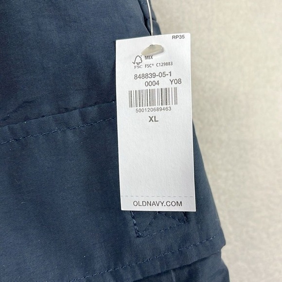 Old‎ Navy Quick Dry 5" Shorts Mens Size XL Blue Running Hiking Drawstring NWT - Picture 3 of 10